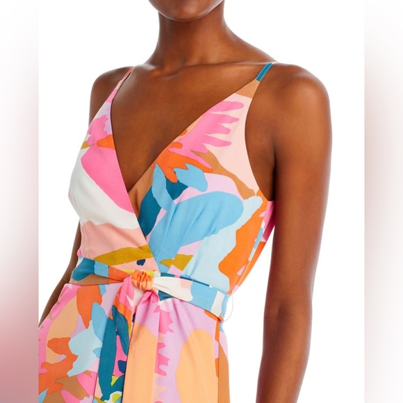 AQUA Floral Print Maxi Dress - Picture 2 of 6